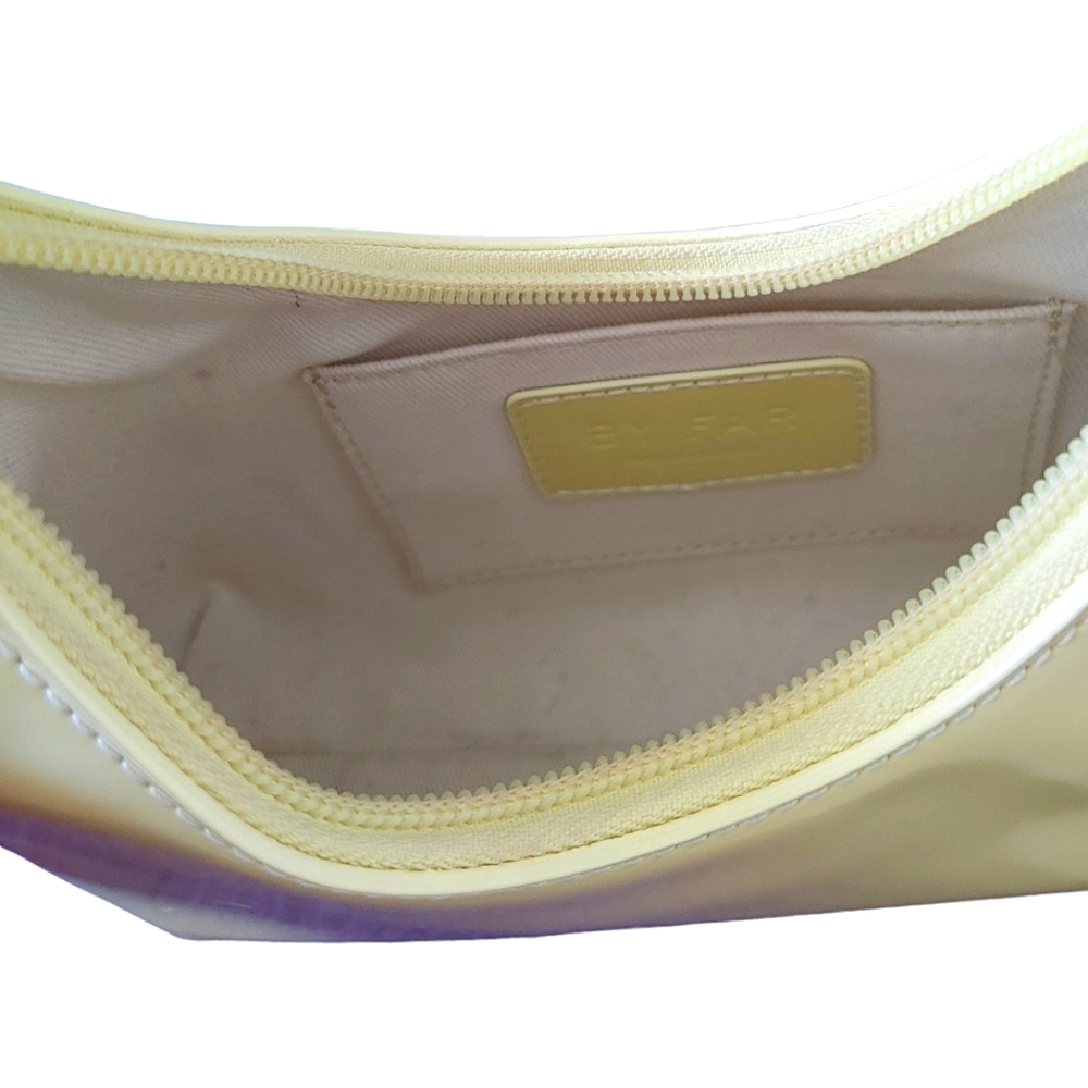 By Far Yellow Patent Leather Amber Small Handbag - Picture 6 of 16